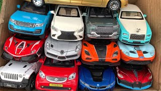 Box Full of Model Cars Bugatti Divo Mercedes Slr Ford GT Koenigsegg Agera Rs1 Ferrari 488 cars [upl. by Norret]