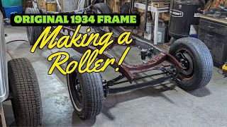 Making the 1934 Ford Chassis into a Roller Part 1 [upl. by Barb]