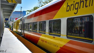 Brightline Ride out of West Palm Beach [upl. by Terriss530]