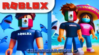 Sobrevivimos a una Isla Llena de Tiburones y Peligros en Roblox  Colaboración [upl. by Enileda]