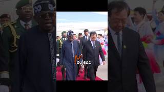 Chine Arrivée du Président Bola Tinubu en Chine pour assister au Forum Sinoafricaine forum short [upl. by Asiar]