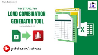 Load Combination Generator Tool for STAAD Pro  ilustraca  Sandip Deb [upl. by Panta]