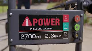 AiPower 2700 PSI Pressure Washer [upl. by Natsud483]