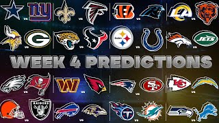 NFL Week 4 Predictions [upl. by Aerdna175]