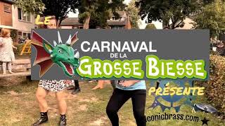 Iconic BrassBand au Carnaval de la Grosse Biesse en 2023 [upl. by Zil]