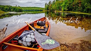 September in the Adirondacks Pond Hopping in my Hornbeck l Camping l Canoe Trip l Rollins Pond [upl. by Guss]