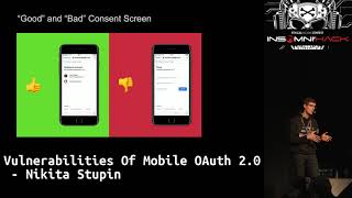 Vulnerabilities of mobile OAuth 20 by Nikita Stupin Mailru [upl. by Haduhey]