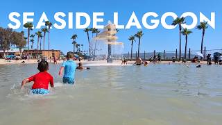 Seaside Lagoon Splash Pad amp Beach in Redondo Beach CA [upl. by Bohner70]