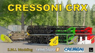 Farming Simulator 19 ⚙️ Cressoni CRX Barra pieghevole by SMI Modding  presentazione mod [upl. by Adahsar]