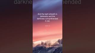 John 15  LIGHT shines in the Darkness Be a LIGHT to others as CHRIST is a light to YOU amen [upl. by Darwin]