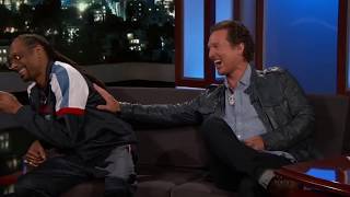 Snoop Dogg Farts on Jimmy Kimmel with Matthew McConaughey [upl. by Aiderfla]