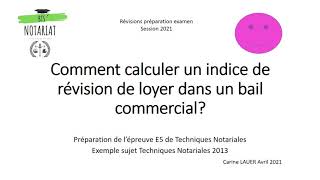 Comment calculer un indice de révision dun loyer [upl. by Perni]