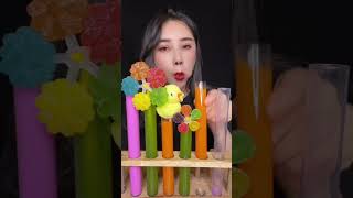 👆 mukbang 🍭 asmr 🎉 food 🍫 satisfying 🍬 asmrcandy 🧪 candy eating 🎁🍺🍹 [upl. by Pauletta416]