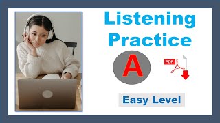 Listen and choose the correct option  level A easy  Basic Listening Exercises  Easy Listening [upl. by Itsirhc]