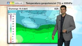 Predicció per a diumenge 19042015 Jornada inestable [upl. by Ttreve18]