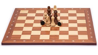 Husaria Magnetically Assembled Professional Staunton Tournament Chess Board No 5 189quot [upl. by Lupee796]