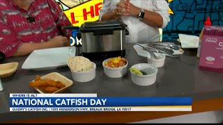 3Its National Catfish Day Chef Johnnie Gale has great catfish recipes [upl. by Schultz32]