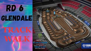 Rd 6 Glendale Supercross  Lap Around The Track [upl. by Llenahc]