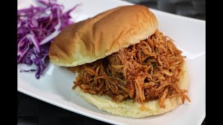 Pulled Chicken Recipe  How to Make Slow Cooker Pulled Chicken [upl. by Llerad]