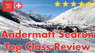 Andermatt Sedrun  Top Class Skiresort Info amp Review  Switzerland [upl. by Vitus341]