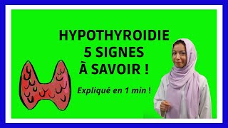 Hypothyroïdie  5 signes à connaître [upl. by Einuj]