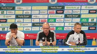 Pressekonferenz am 09082024 2ST TSG Neustrelitz  FC Anker Wismar [upl. by Lapotin]