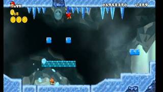 NEW Super Mario Bros Wii 100 Walktrought World 33 ALL STAR COINS [upl. by Ruenhs]