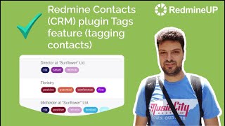 Redmine Contacts plugin Tags feature tagging contacts [upl. by Kado]