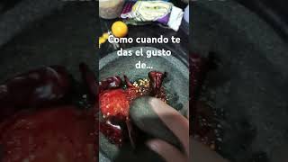 Salsa de molcajete Salsa gurmet molcajete chile tomate shortvideo [upl. by Latouche312]