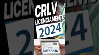 Licenciamento anual 2024  RJ [upl. by Adnertal]