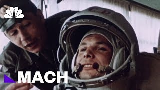 Yuri Gagarin Became The First Human In Space 57 Years Ago Today  Mach  NBC News [upl. by Annawd82]