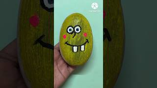 DIY stone art cartoon for fun activity trending youtubeshorts diy viralvideo craftactivity [upl. by Lacagnia]