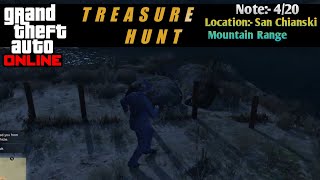 GTA Online Treasure Hunt Location 4 Cassidy Creek Raton Canyon [upl. by Heiner]