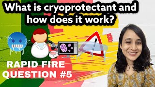 What is cryoprotectant and how does it work   DMSO as a cryoprotectant  Rapid fire Q5 [upl. by Namya]