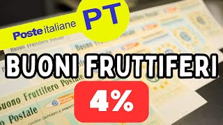 PERCHE COMPRARE ADESSO I BUONI FRUTTIFERI POSTALI Puoi sfruttare ottimi interessi fino al 4 [upl. by Enyawd381]