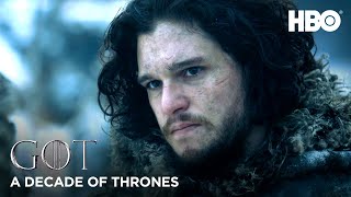 A Decade of Game of Thrones  Kit Harington on Jon Snow HBO [upl. by Percival]