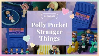 ✨SHOWCASE✨ Polly Pocket Collector Stranger Things Hawkins AV Club Walkie Talkie Playset [upl. by Dorlisa]