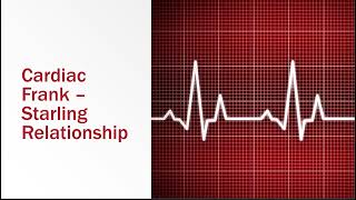 Cardiac FrankStarling Relationship [upl. by Trescott]