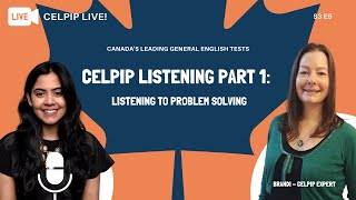 CELPIP LIVE  Listening Part 1 Listening to Problem Solving S3 E5 [upl. by Akins]