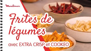 Frites de légumes avec EXTRA CRISP  Les recettes Moulinex [upl. by Carbo476]