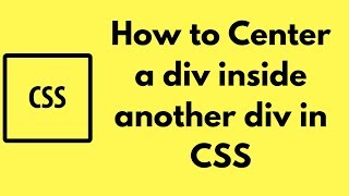 How to Center a div inside another div in CSS [upl. by Sukramal207]