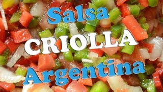 Como hacer salsa criolla argentina tradicional [upl. by Vashtia]