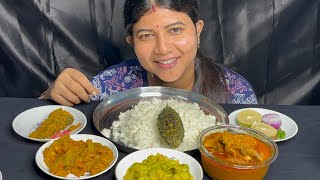 ভাত করলামাছপটল পোস্ত ঝিঙে পোস্ত চিকেন mukbang food foodie fastfood viralvideo kolkatafood [upl. by Dougal]