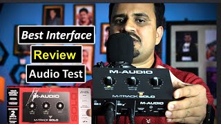 Best Audio Interface for Studio Setup  MAudio MTrack Solo Audio Interface  Review  Unboxing [upl. by Eatnwahs]