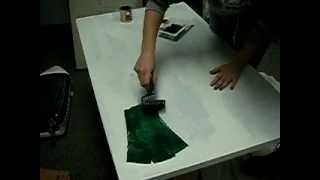 Painting a Laminated Countertop or Cabinet  2 Coats Durable Oil Base [upl. by Doscher]