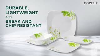 Corelle Square Dinner Set  Stylish and Durable [upl. by Ghiselin]