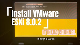 INSTALL VMWARE ESXi 802 on Lenovo Server [upl. by Freddy]