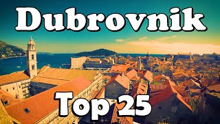 Top 25 places to visit in Dubrovniks old town Croatia [upl. by Ahsla]