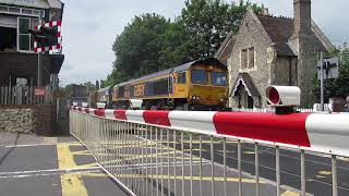 66750 Bristol pannel signal box passes Aylesford level crossing [upl. by Hakeem]