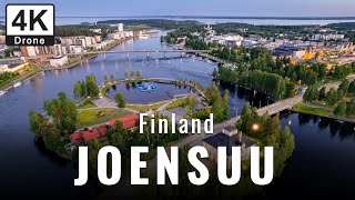 4K drone video and travel vlog on Joensuu city of Finland  Travel guide [upl. by Wilden293]